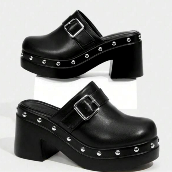 Studded Clog Platform - Picture 1 of 6
